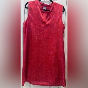 Natori Sleeveless Red and Pink Women's Dress